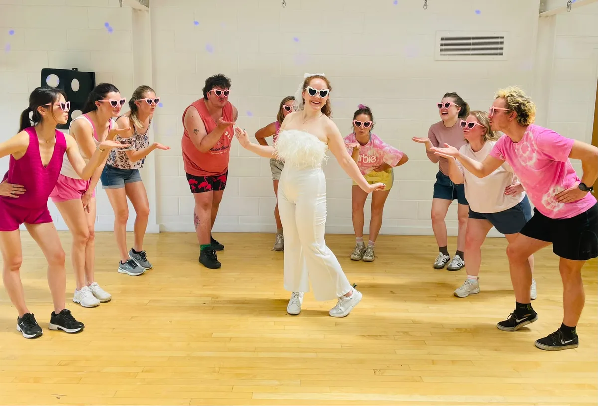 Barbie hen party dance class theme