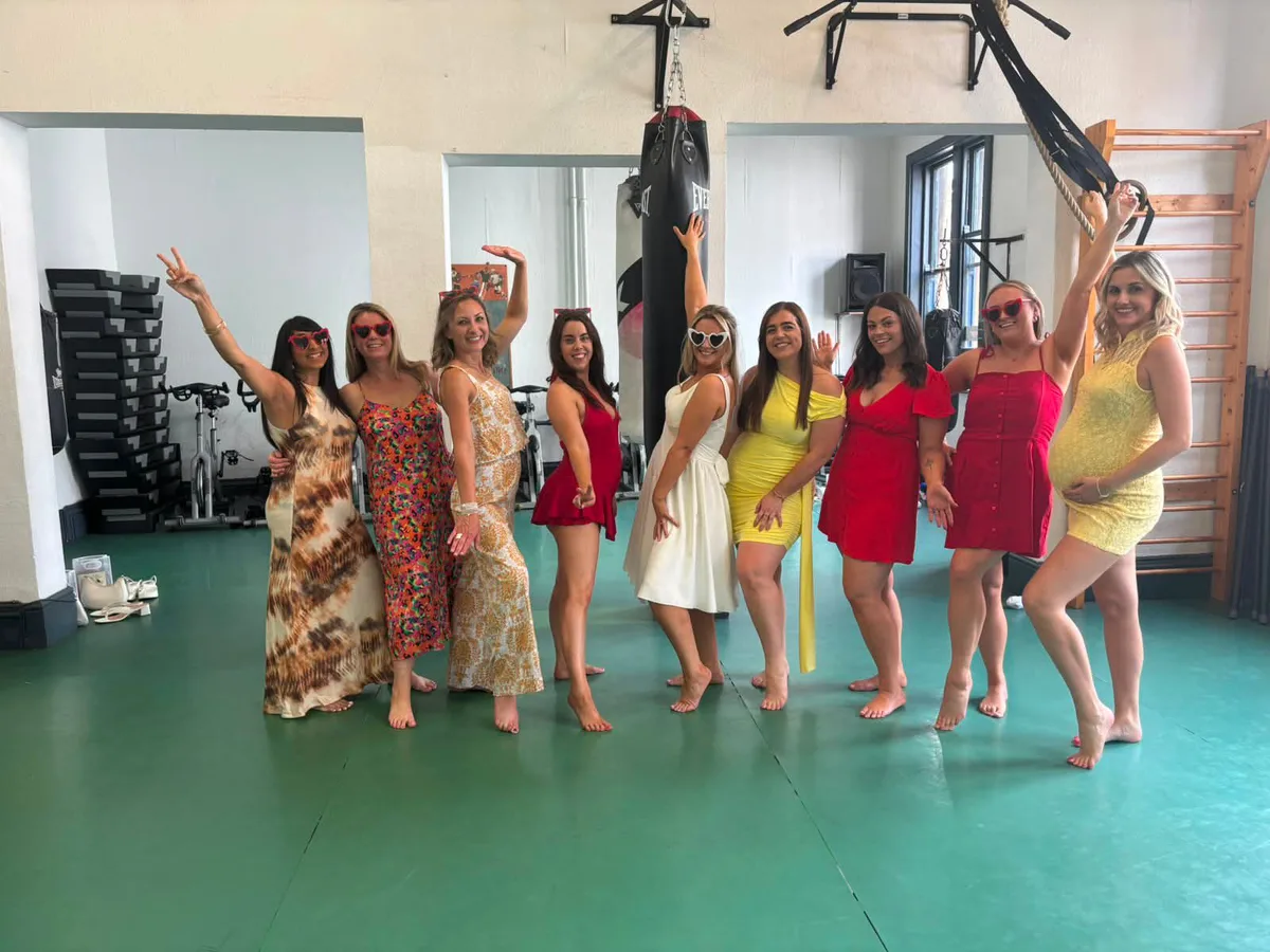 Hen party group mid-class